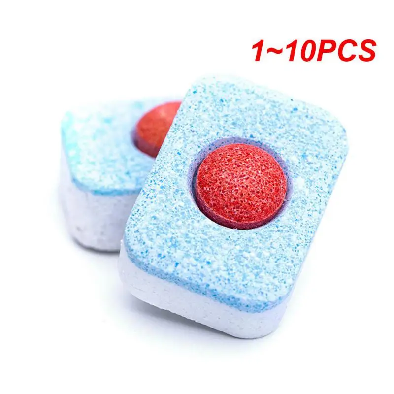 Dishwasher Detergent Concentration Rinse Block Powerful Ball Oil Cleaning Agent 1~10PCS Household Supplies Dishwasher Cleaner for dishwasher cleaner
