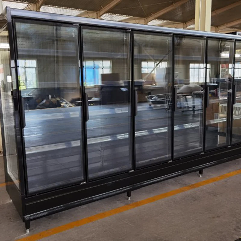 2024 Hot Sale China Supermarket Refrigerator and Freezer Commercial Display Cooler Fridge With Glass Door - Image 5