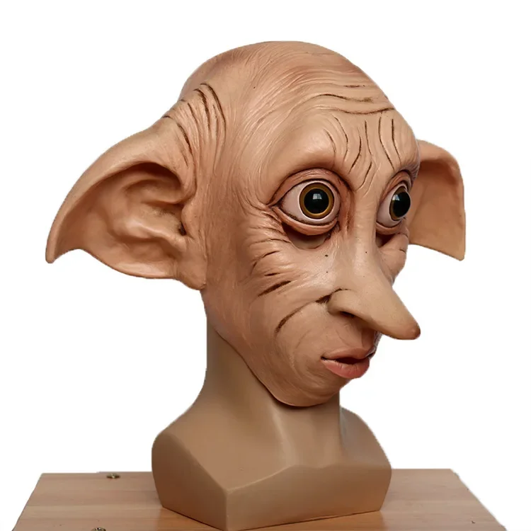 Harried Potter Magic World Dobby Elf Latex Mask Novità Halloween Cosplay Funny Prop Party Costumes Accessori Silica Get Masks