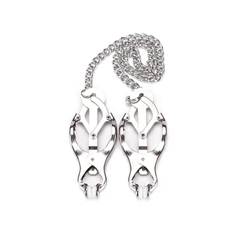 1Pairs/1PCS Adult Sex Under Bed Restraint Nipple Clamps Set Sex Bondage Fetish Toys for Women Metal Nipple Clamps Breast 4