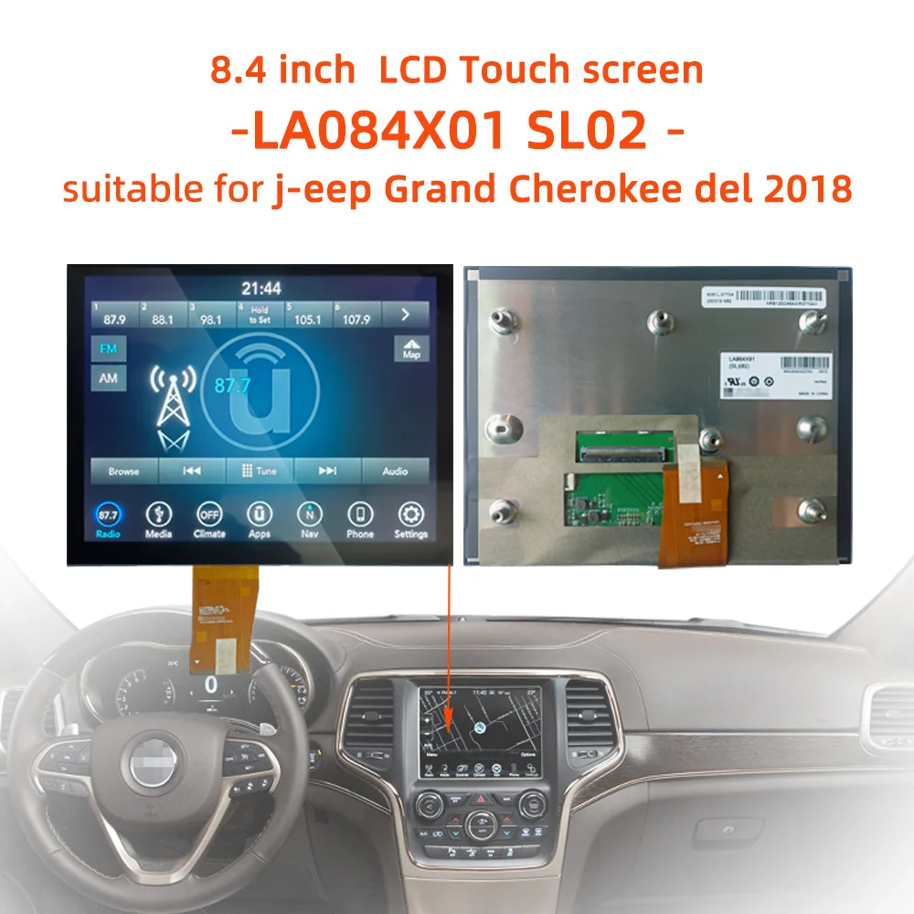 8.4-inch LA084X01 (SL) (02) with touch ram j-eep compass central control screen J-eep original screen Jeep LCD