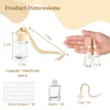 50Pcs/Set Hanging Car Air Freshener 10ml Essential Oil Aromatherapy Diffuser Bottles Empty Glass Perfume Bottles Car Ornament 5