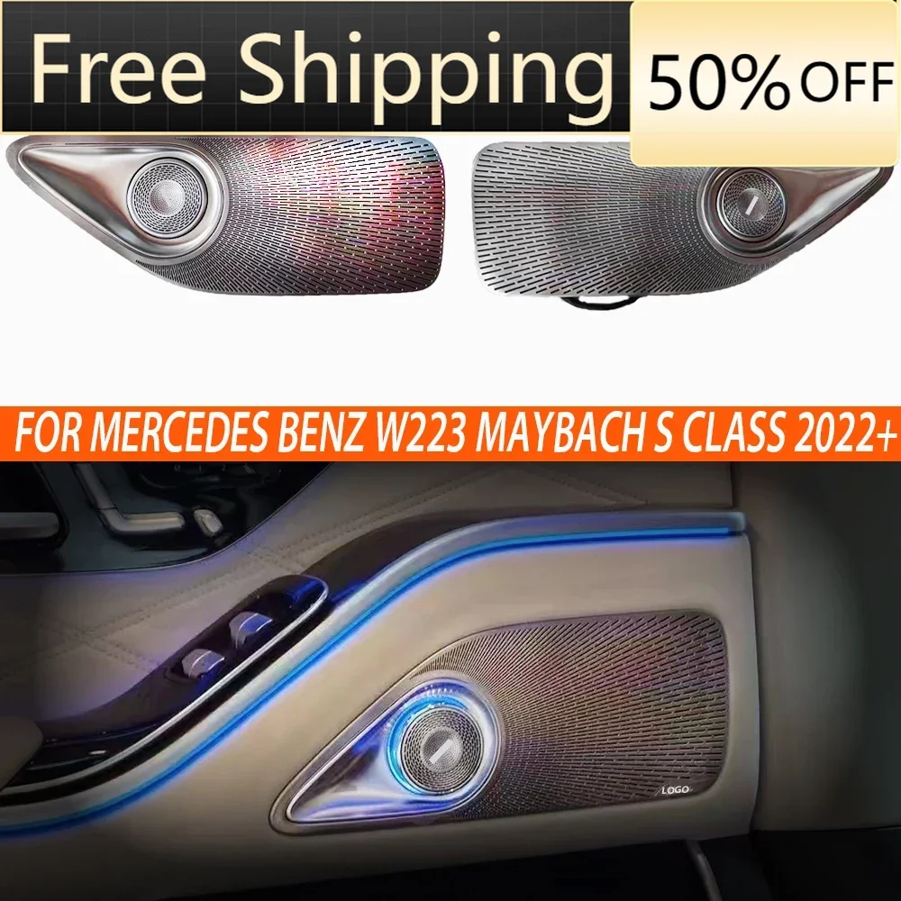 

Car Ambient Lights for Mercedes Benz W223 Maybach S Class Rear Door Rotary Treble Tweeter Speakers with Ambient Lights 2022+