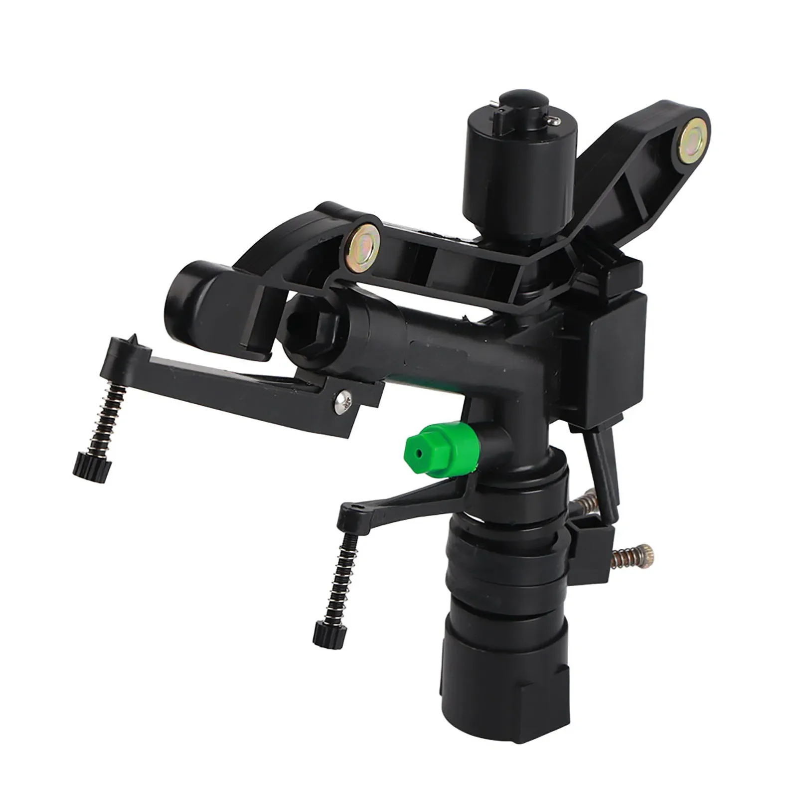G1 Rotating Rocker Arm Irrigation Nozzle Dual Outlet Female Thread Sprayer Head Adjustable Watering Sprinkler for Garden Lawn