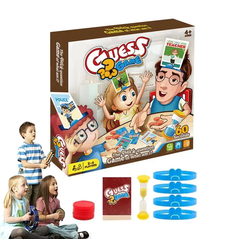 

Карточная игра с животными/транспортировкой/персонажами/изображением еды, Семейная Игра с угадай, портативная игра для путешествий, угадай, что Am