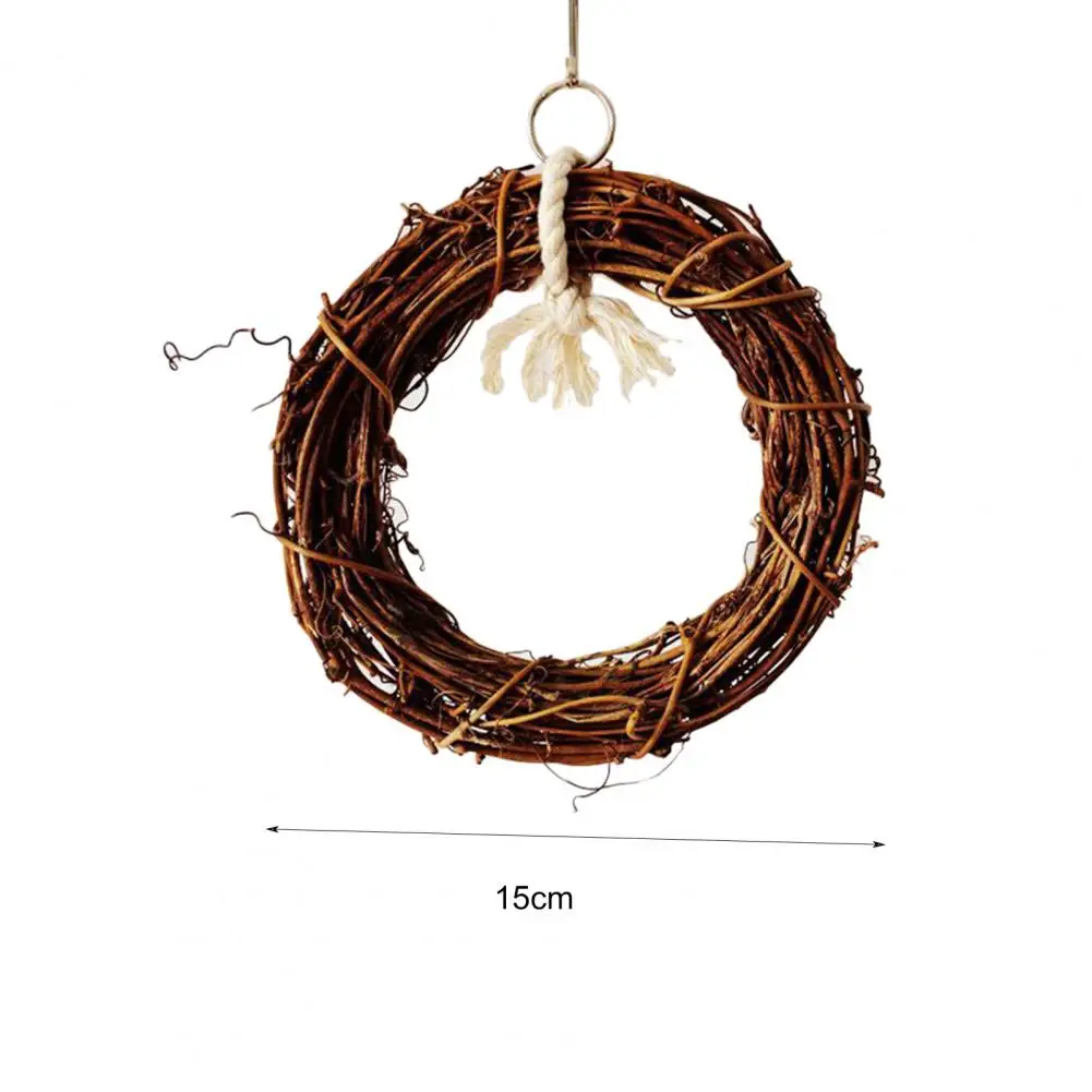 Bird Toy Bird Swing Toy Bird Cage Accessories Parrot Toy Hanging Toy Rattan 1Pcs 15cm Parrot Pet Bird Vine Swing Climbing Chew Bite Cage Ring Pet Decor Supplies