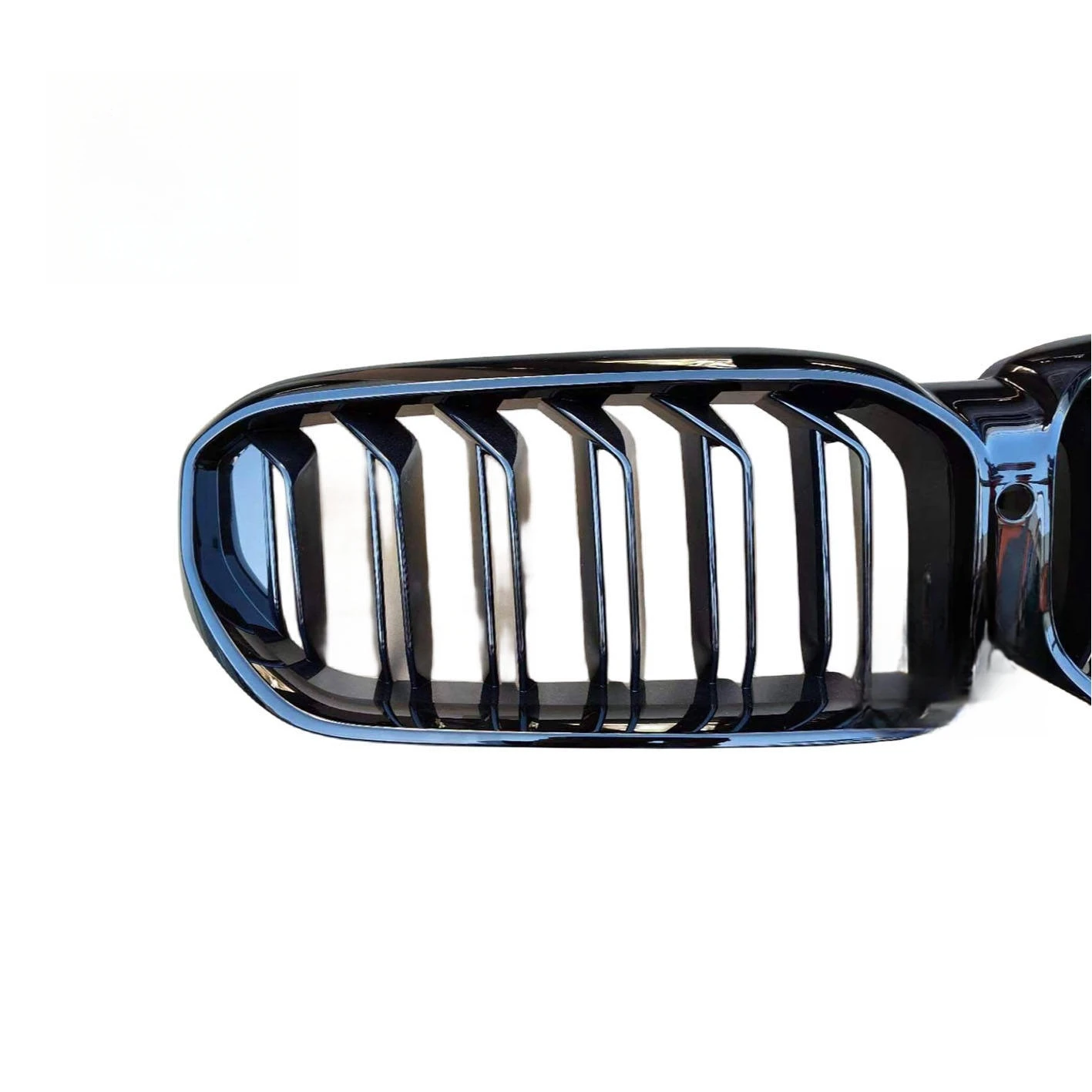 2010- For BMWs F10 F18 M5 bumper grille smooth black double seam 5 series 520i 535i 550i middle grid