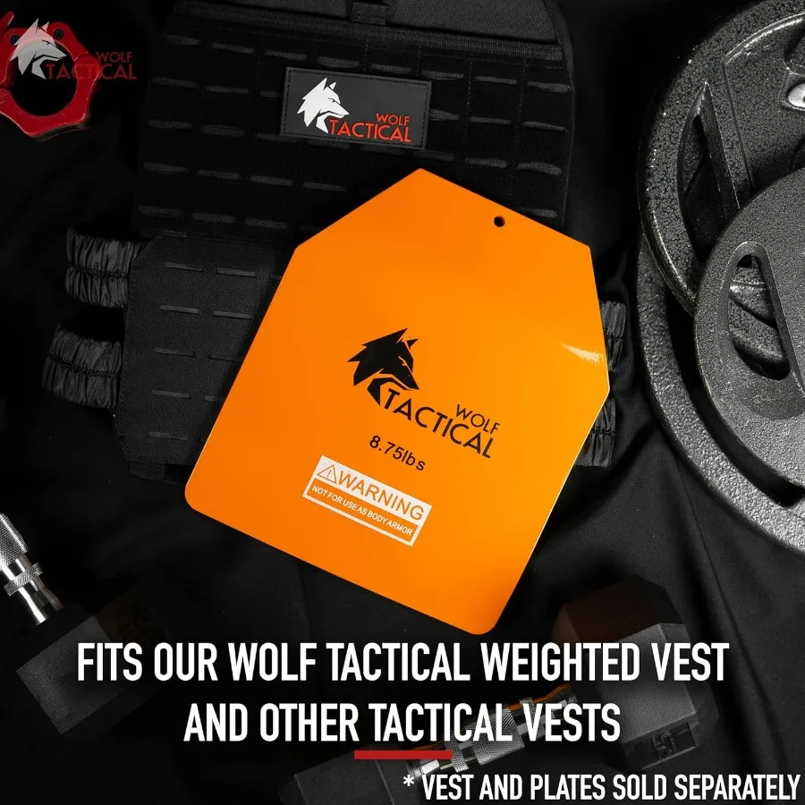 Curved Weight Vest Plates – 8.75 Pairs – Contoured Ergonomic Fit – WODs, Strength Training, Running, Heavy Workouts