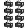Extra Large Storage Totes W/Backpack Straps Strong Handles & Zippers, Packing & Moving Supplies, Black (8 Pack) 1