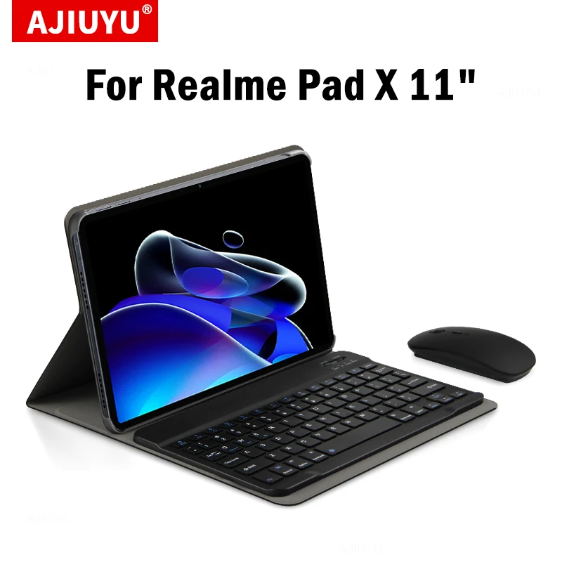 Capa Protetora para Oppo Realme Pad x Teclado Bluetooth Tablet Stand 11 2023 Cases de