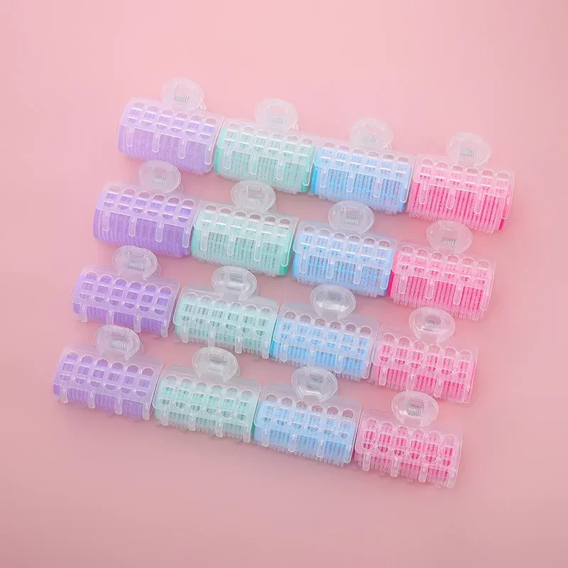 플라스틱 자기 접착 헤어 컬링 헤어 롤러, 레이지 헤어 롤러, 앞머리 롤, 헤어 컬링, 미용 도구, 스타일링 도구, 묶음당 3 개