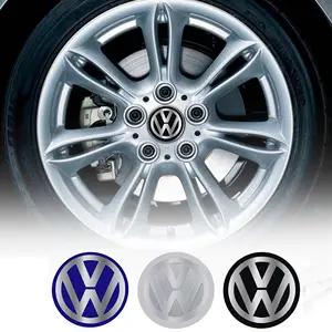 65mm VW R LINE wheel hub Cap Cover emblem auto badge for VW Golf Touran  Tiguan Magotan Passat CC SCIROCCO car styling