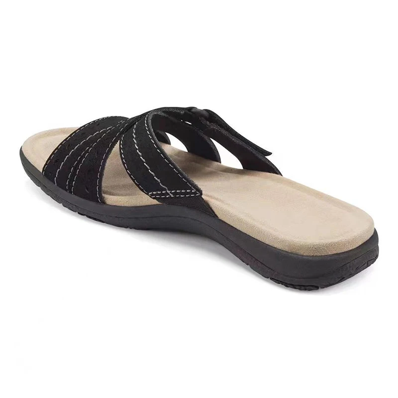 Woman Orthopedic Comfy Premium Round Toe Sandals Hollow Out Hook-and-loop Design сандали ортопедические Shoes  Sandalias 5