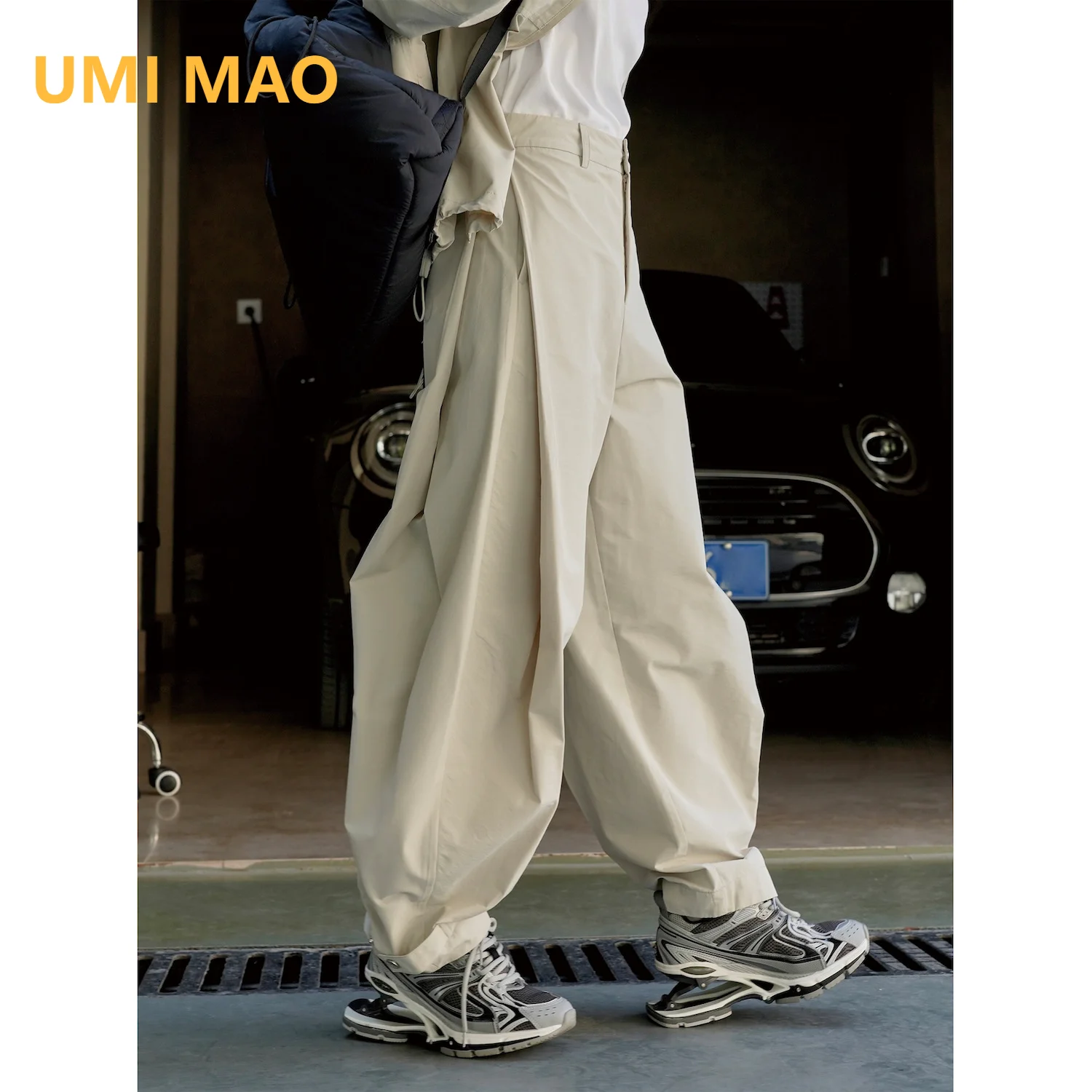 

UMI MAO High Waist Pants Spring Summer New Japanese Outdoor Mountain Style Wide Leg Casual Loose Slim Leggings For Women Y2K