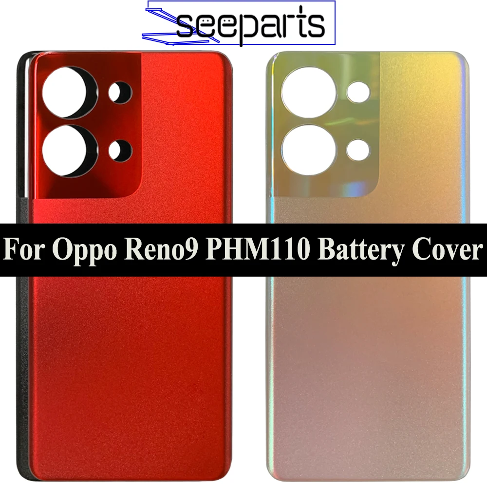 

New 6.7" For Oppo Reno9 Back Battery Cover Rear Housing Replacement Parts For Oppo Reno 9 PHM110 Battery Cover