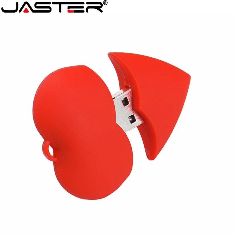 Cartoon Red love Flash Drive 64 GB Pen Drive USB 2.0 Memory Stick 32 GB Portachiavi regalo U Disk Regali di nozze 16 GB 8 GB 4 GB_voghion.com