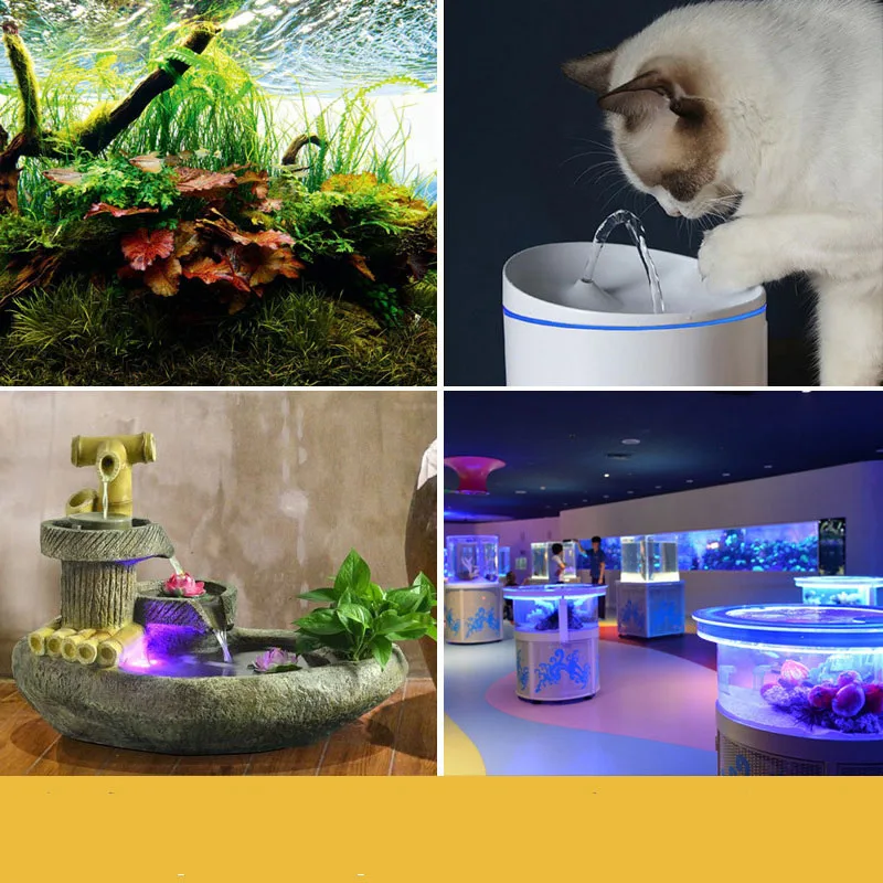 Description Picture 3 of itemAC 220V EU US Plug 2.5W 5w 10w Submersible Water Pump Aquarium Fountain Pump Air Fish Pond Pool Tank Water Pump k