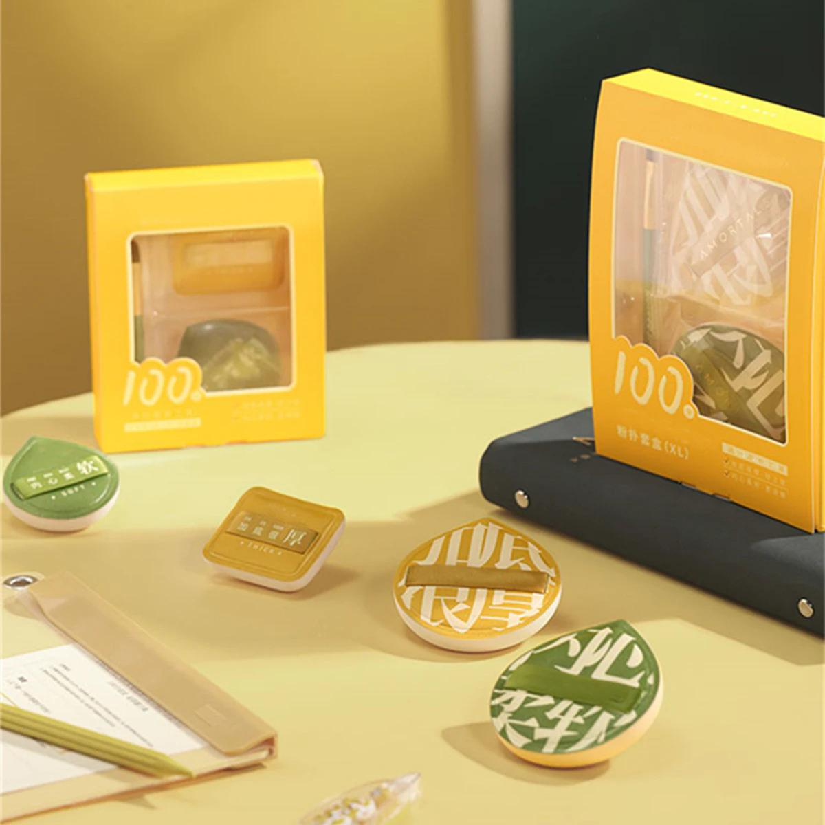 3pcsSpongePuffSetSuperSoftCottonCandyPuffDryWetDualuseAir