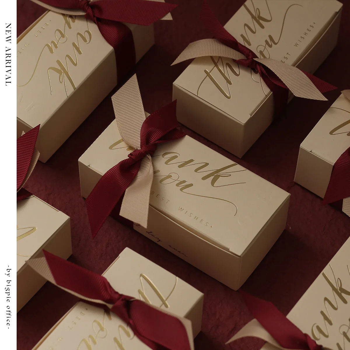 Hseamall 50 stuks geschenkdoosjes in kussenvorm voor bruiloft, feest, snoep, snoep