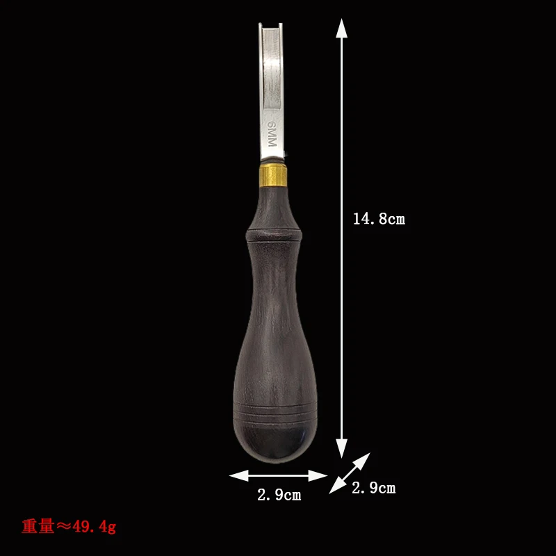 Sharpening Knife Wide Shovel Spade Craft Cutting Sandalwood Handle Leather Thinner Edge Skiving Tool Wooden handle leather tool cutting knife carving tool leather cutting tools