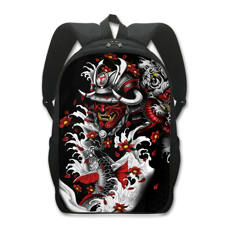 Japanese Samurai Warrior Backpack Backpack Rucksack Bushido Travel Bag ...