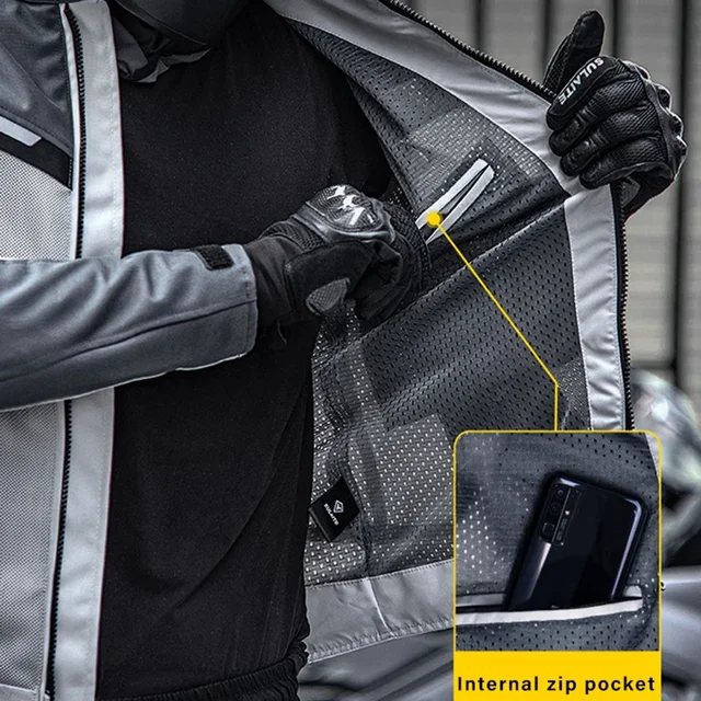 SULAITE New Men Motorcycle Jacket Women Summer Breathable Mesh Anti-Skid Protection Anti-Collision Soft Armor CE2 Gear 4