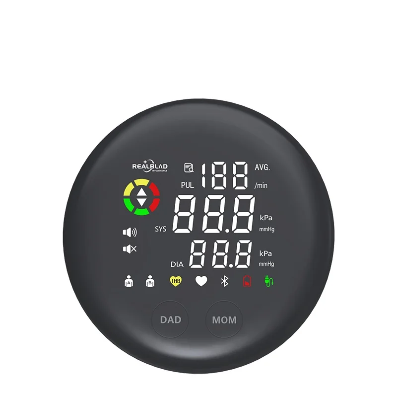 Portable LED Upper Arm Blood Pressure Monitor BP Monitor