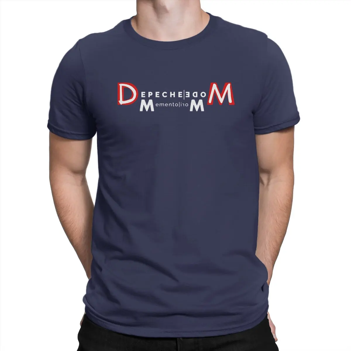 thumbnail image 1 of Camisetas para hombre de nto Mori, camisetas únicas de Depeche Cool Mode, camiseta de manga corta con cuello redondo, ropa estampada con gráficos de algodón puro, 1 of 7