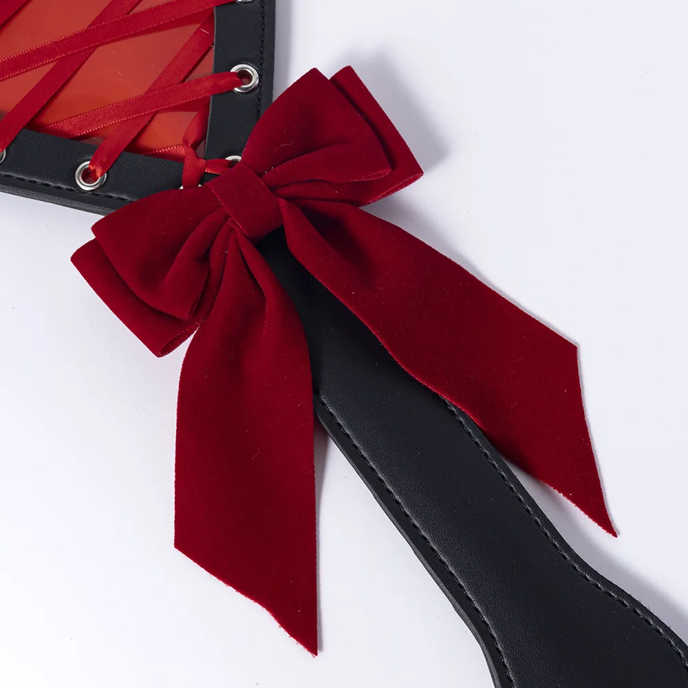 Heart-Shaped PU Leather Spanking Paddle Slapper Whip for Horse Training 2