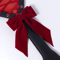 Heart-Shaped PU Leather Spanking Paddle Slapper Whip for Horse Training 2