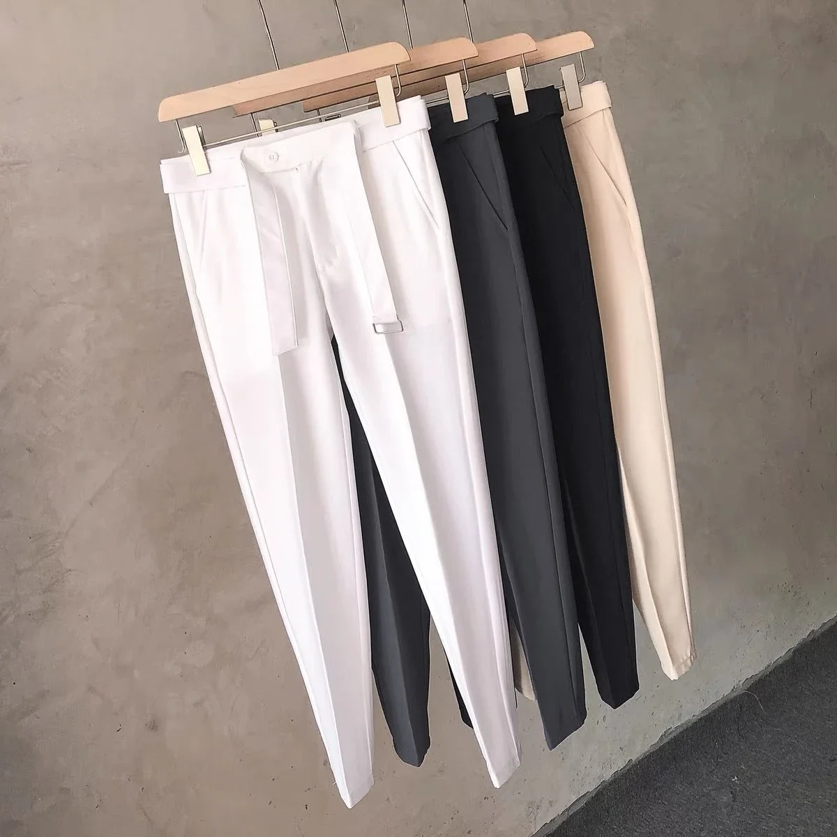 Pantalon de bureau drapé pour hommes