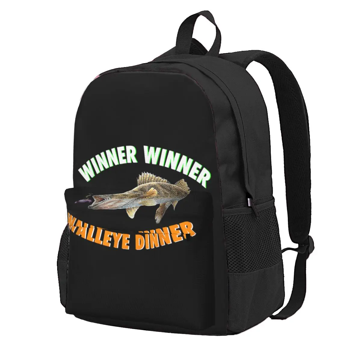 Funny Fishing WINNER WINNER WALLEYE DINNER Fish F Large Capacity Backpack  Print Backpacks - AliExpress