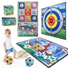 Indoor Children Floor Game Toy Multiplayer Competition Sports Party Game Toy Door Frame Fabric Football Floor Toy for Kid Adult 1