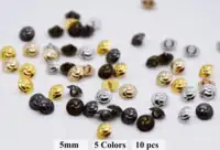 B298 Metal  Knot Style 5mm Shank Buttons Micro Mini Tiny Buttons Doll Buttons Doll Sewing Craft Supplies 1