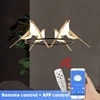 Remote Modern Magpie Bird LED Wall Lamp Parlor Bar Bedside Hanging Pendant Light Fixture Rotatable Bedroom Foyer Sconce 1