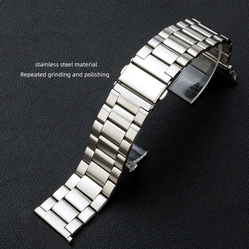 High-Quality Stainless Steel Wristwatch Band with Double Press Folding Buckle and Tool