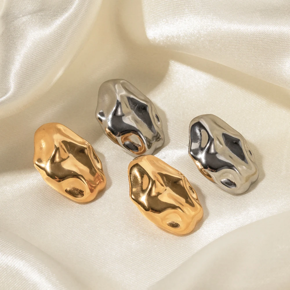 Clip on Earrings for Women Minimalist Geometric Non Pierced Party Gift