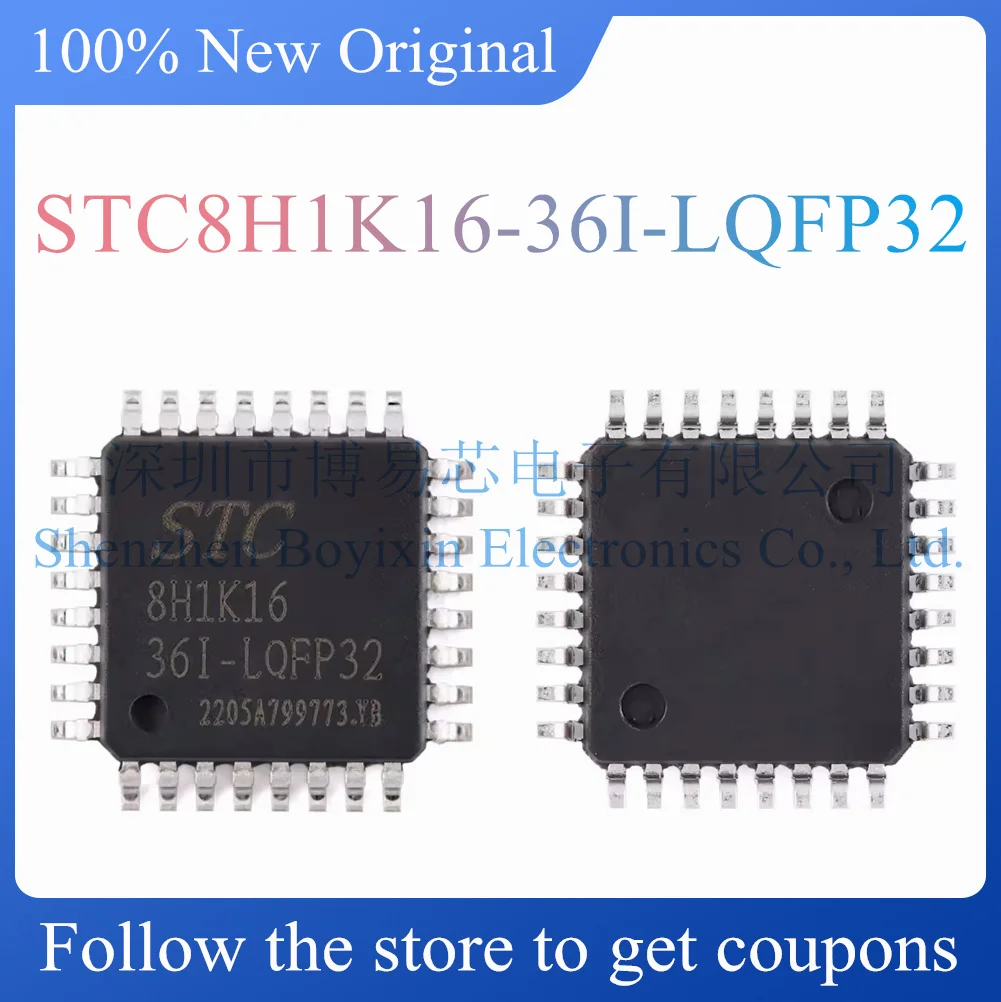 

NEW STC8H1K16-36I-LQFP32.Original genuine microcontroller.LQFP-32