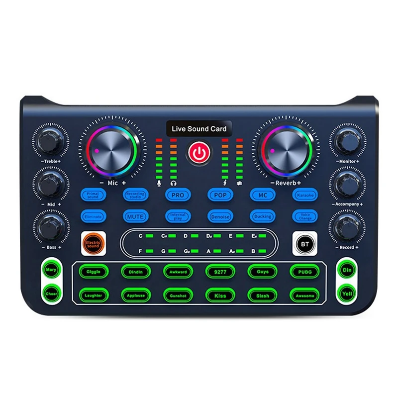 

Spare Parts Accessories X60 English Version Professional Convenient Compact KTV Singing Sound Card Mixer For Live