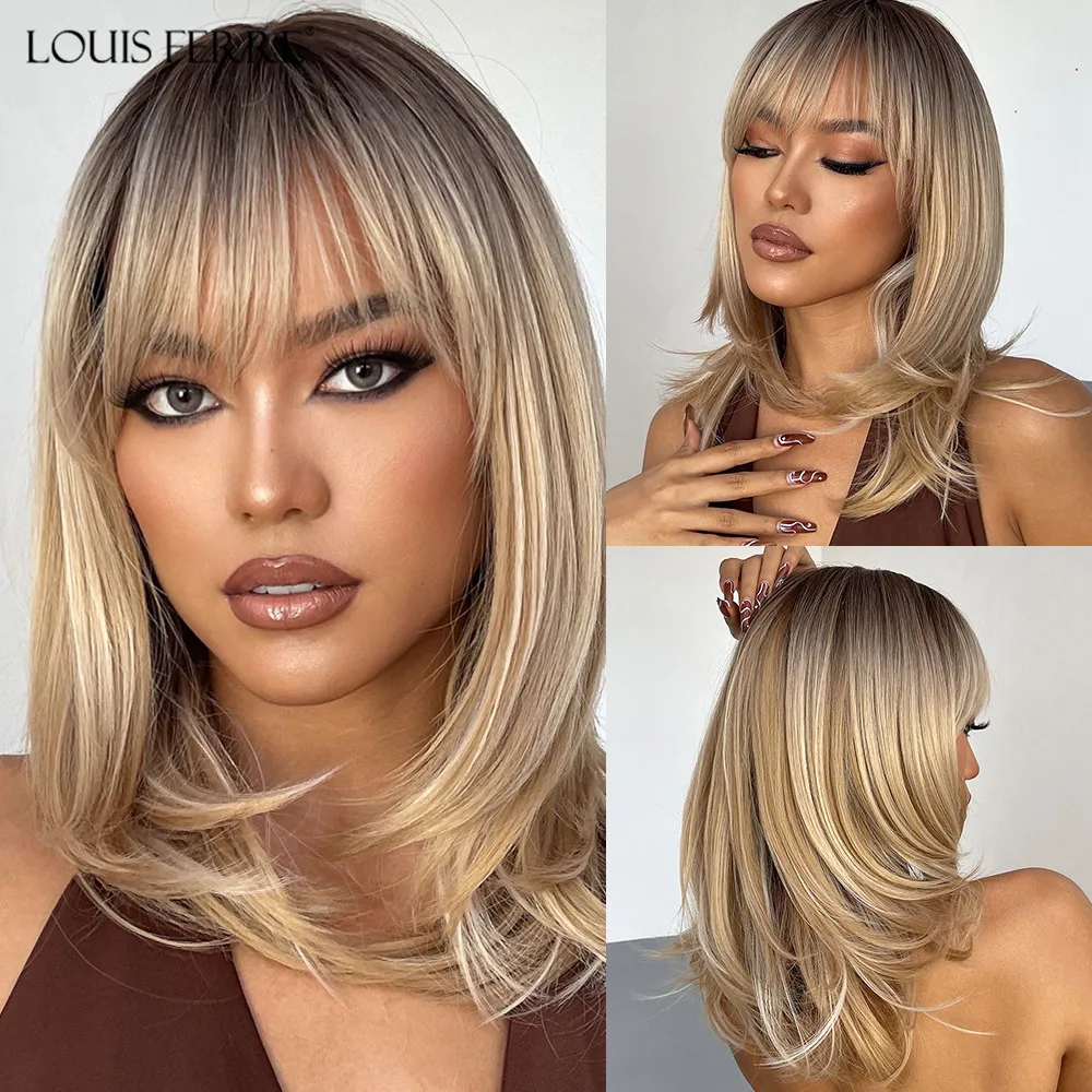 Coupe mi-long cheveux épais : Le wig parfait pour une silhouette naturelle  et élégante, image size:1000x1000