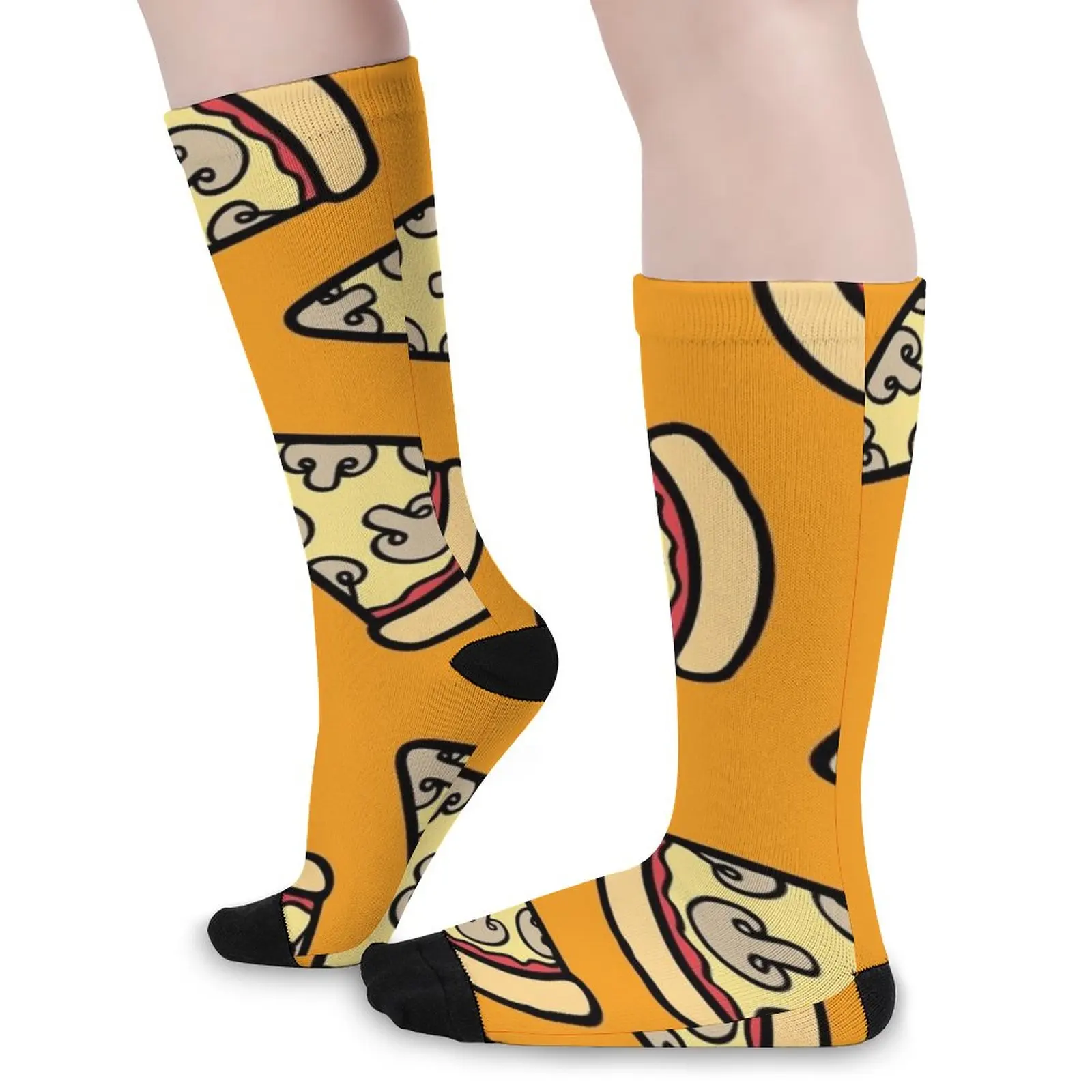 Mushroom Pizza Pattern Socks happy socks men Socks set socks funny funny socks for Women