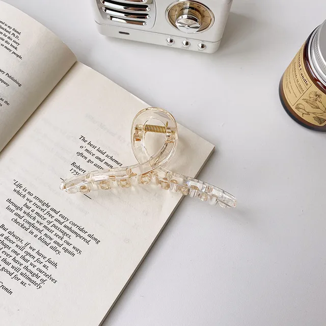 2022 New Claw Clip for Women Tough Colorful Plastic Hair Claw Large Size Hair Clamps Claw Clip Crab Chic Hair Accessories Gift 0015-10-11cm