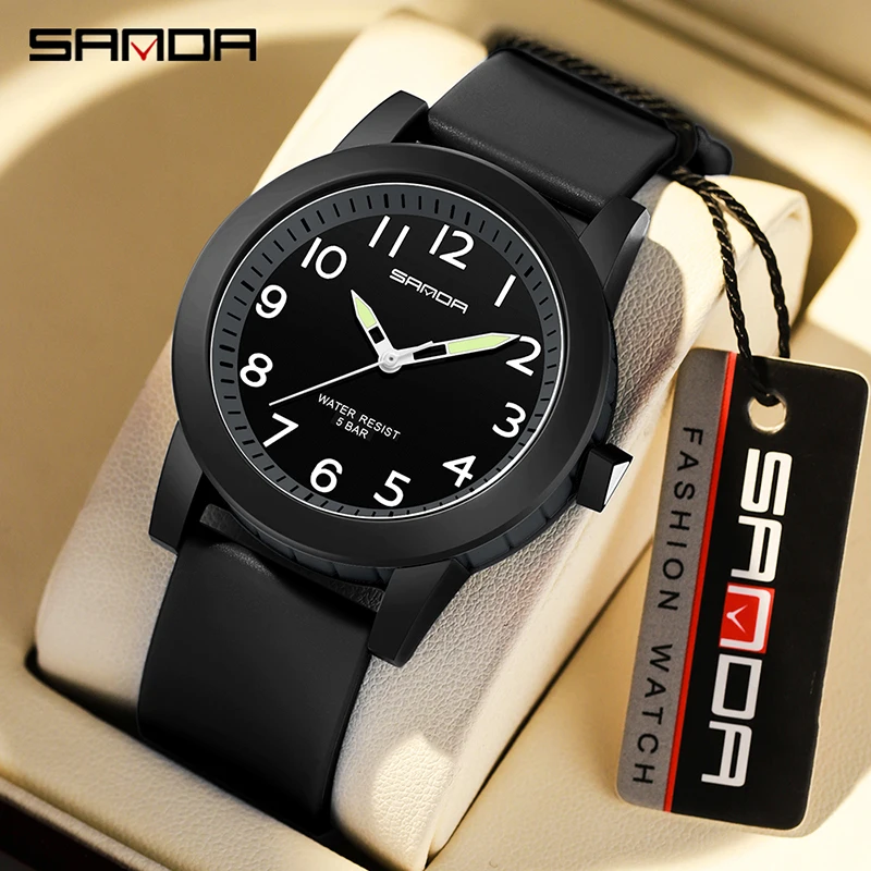 

SANDA 2023 New Sport Military Men's Watches Casual Analog Quartz Watch 50M Waterproof Wristwatch Man Fashion relogio masculino