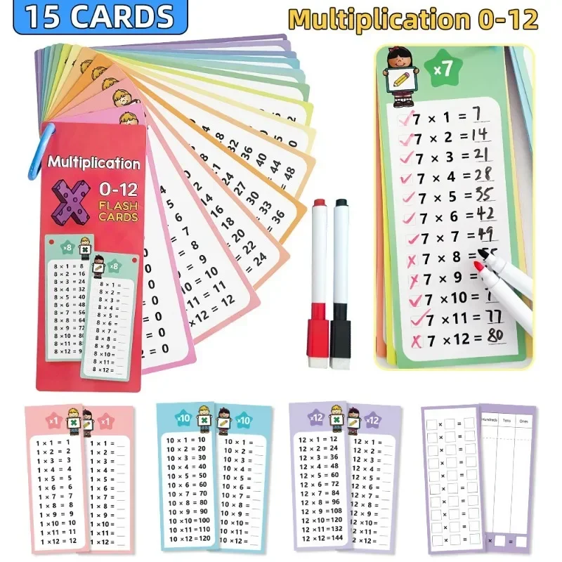 0-12 Multiplication Charts Times Table Cards Self Check Math Learning Tool Practice Quick Calculation Mathematics Flashcard Mathematics Exercise Book Plastic Math Counters Math Drawing Tools