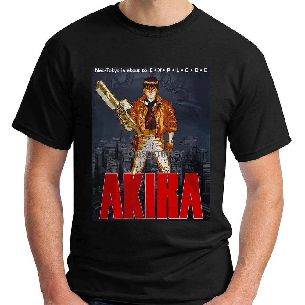

New Akira Neo Tokyo Is About To Explode Mens Black T-Shirt Size S-5Xl