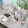 Large Capacity Cosmetic Makeup Organizer Drawers Plastic Bathroom Skincare Storage Box Brush Lipstick Holder Organizers Storage 4