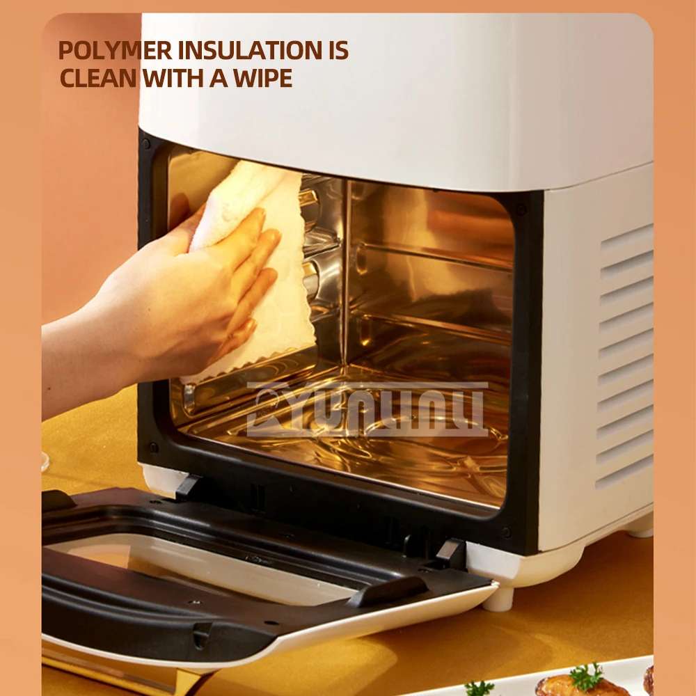 15L Intelligent Air Fryer Three-layer Large Capacity Electric Oven Smokeless Barbecue Machine