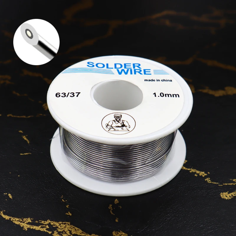 Solder Wire 50g 1.0mm/0.8mm Flux Rosin Core Weldring Tin Lead Roll Soldering Wire Tin Melt Rosin Roll No-clean FLUX 2.0% soldering wire soldering tin wire welding wires