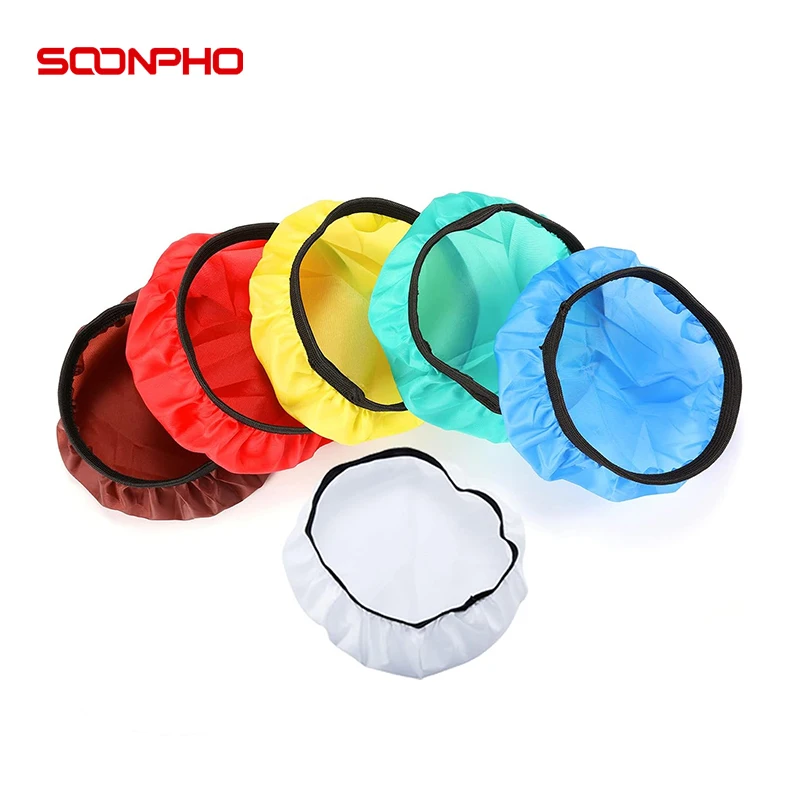 SOOHPHO 6 Pieces 7 Inches/ 18 cm Standard Diffuser Light Sock Cloth White Lamps