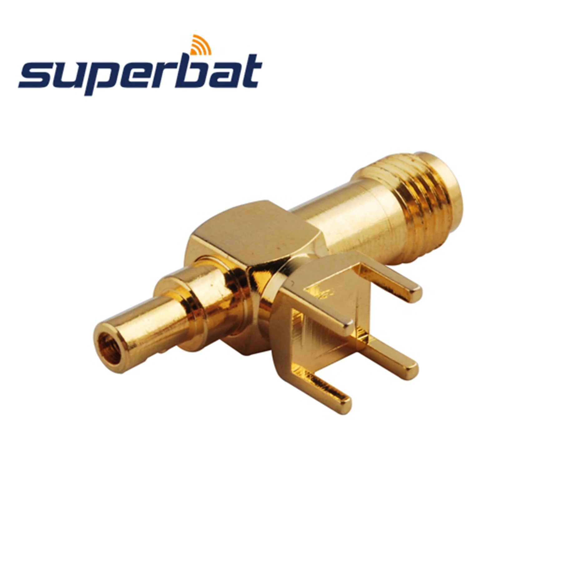

Superbat SMA thru hole Female Right Angle PCB Mount & Strainght RF Coaxial Connector for Cable 1.13mm